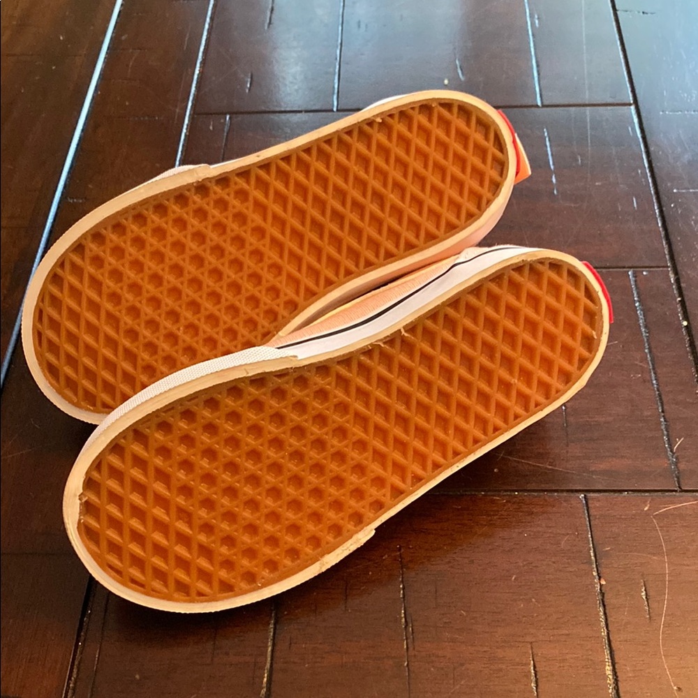Vans Orange and White Skate Sneakers - Picture 4 of 5